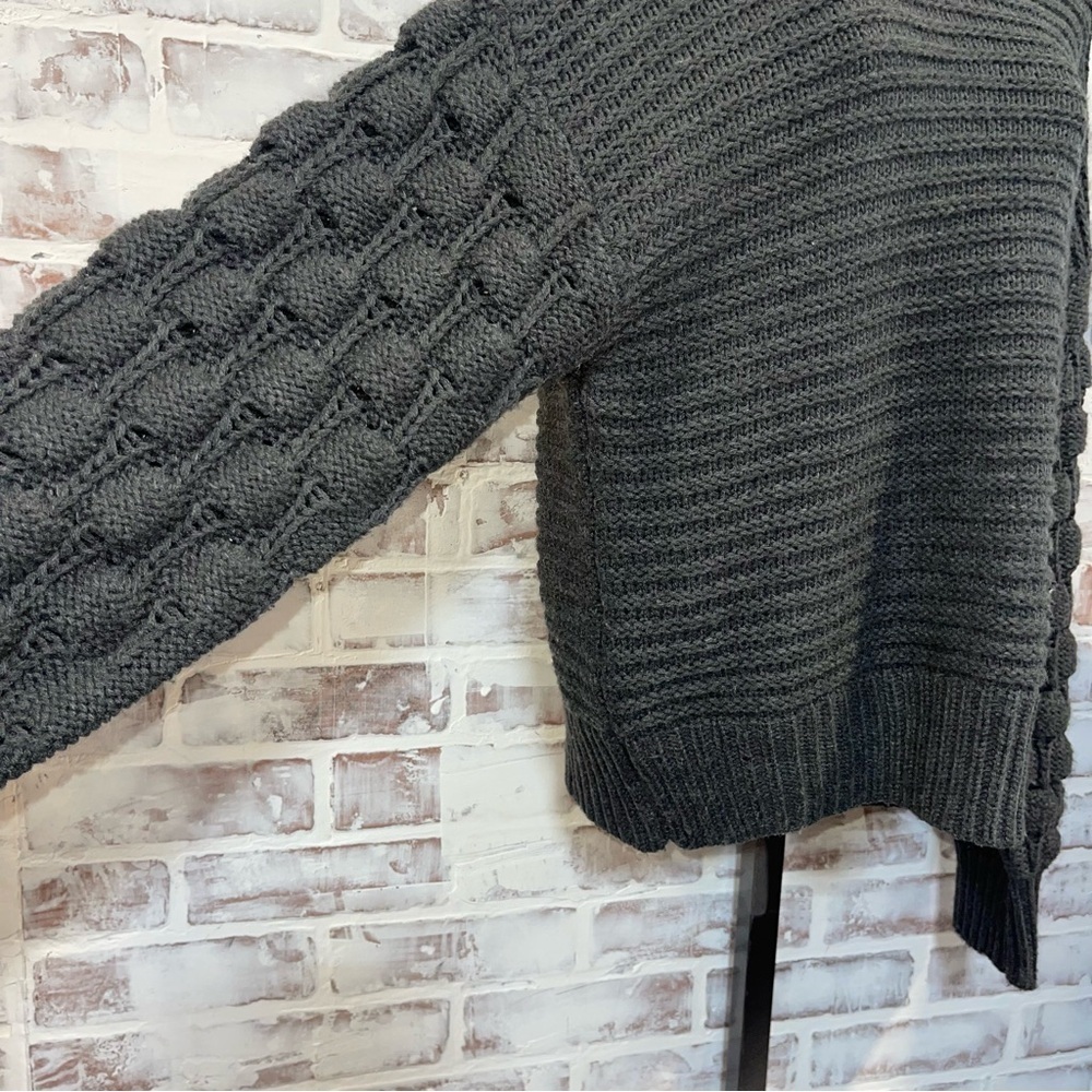 Elodie Charcoal Knit Sweater Medium - Picture 6 of 7